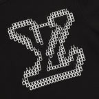 Louis Vuitton Short-Sleeved Knit T-Shirt with Large Front and Back Jacquard Logos