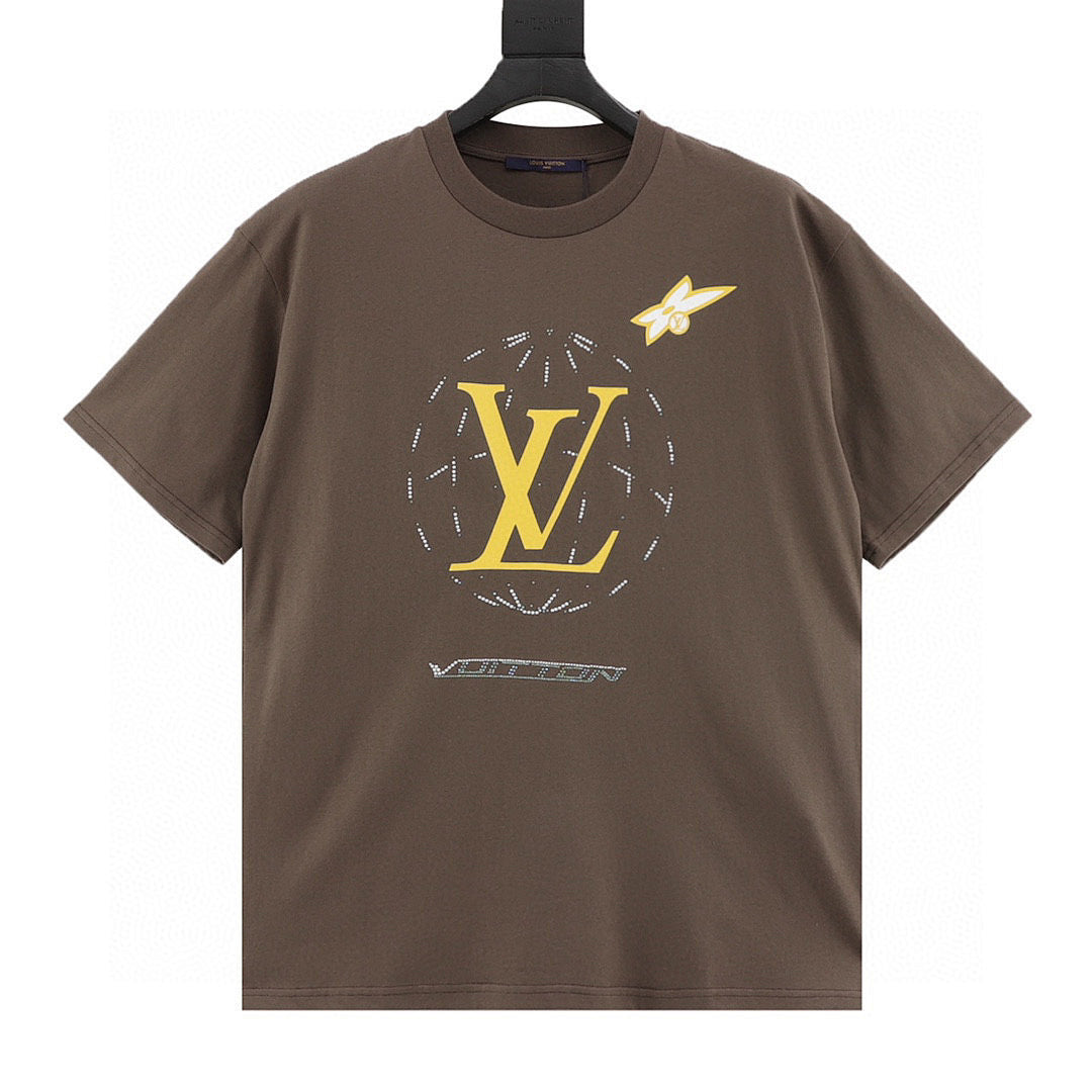 Louis Vuitton LV Circle Logo Short-Sleeve T-Shirt | Premium 100% Supima Cotton