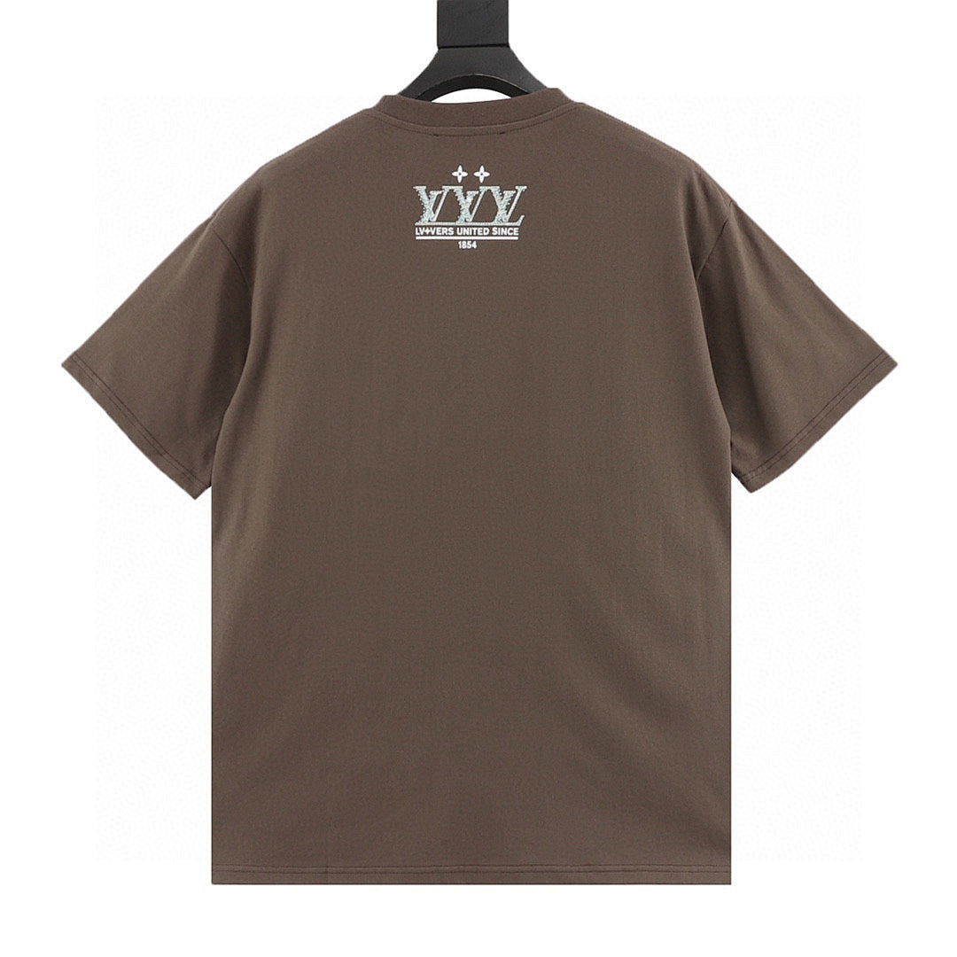 Louis Vuitton LV Circle Logo Short-Sleeve T-Shirt | Premium 100% Supima Cotton
