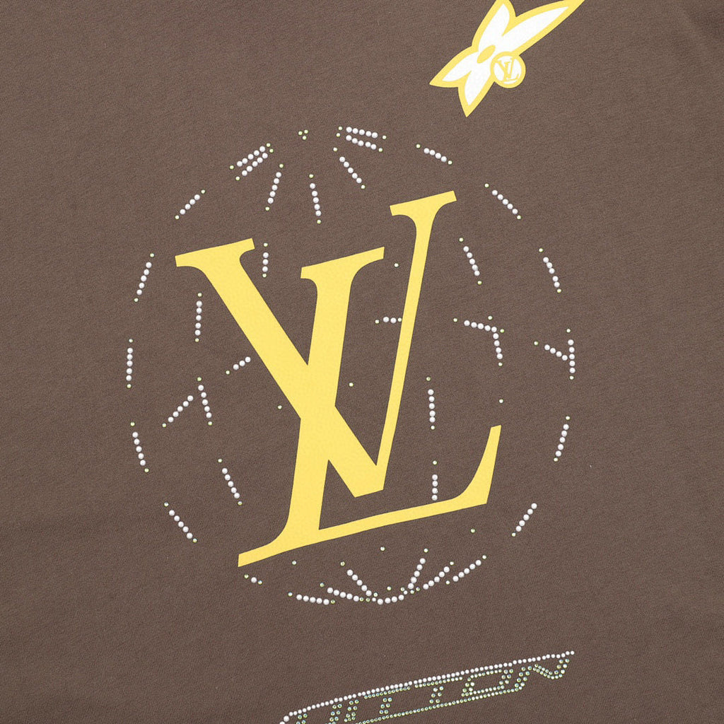Louis Vuitton LV Circle Logo Short-Sleeve T-Shirt | Premium 100% Supima Cotton