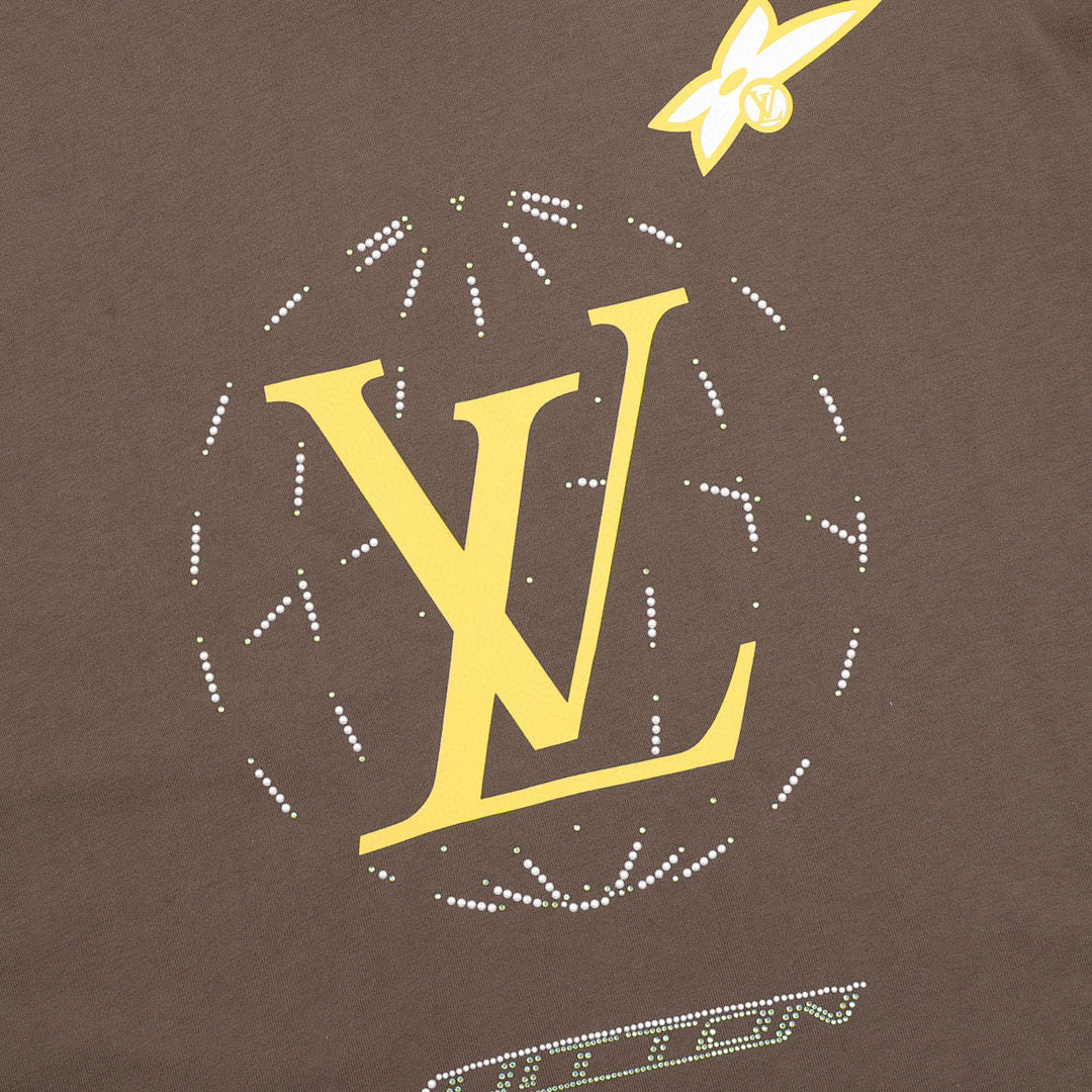 Louis Vuitton LV Circle Logo Short-Sleeve T-Shirt | Premium 100% Supima Cotton