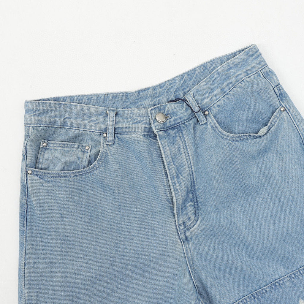 Louis Vuitton Washed Distressed Jeans