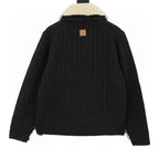 Louis Vuitton Cashmere-Wool Knit Jacket – Shearling Collar