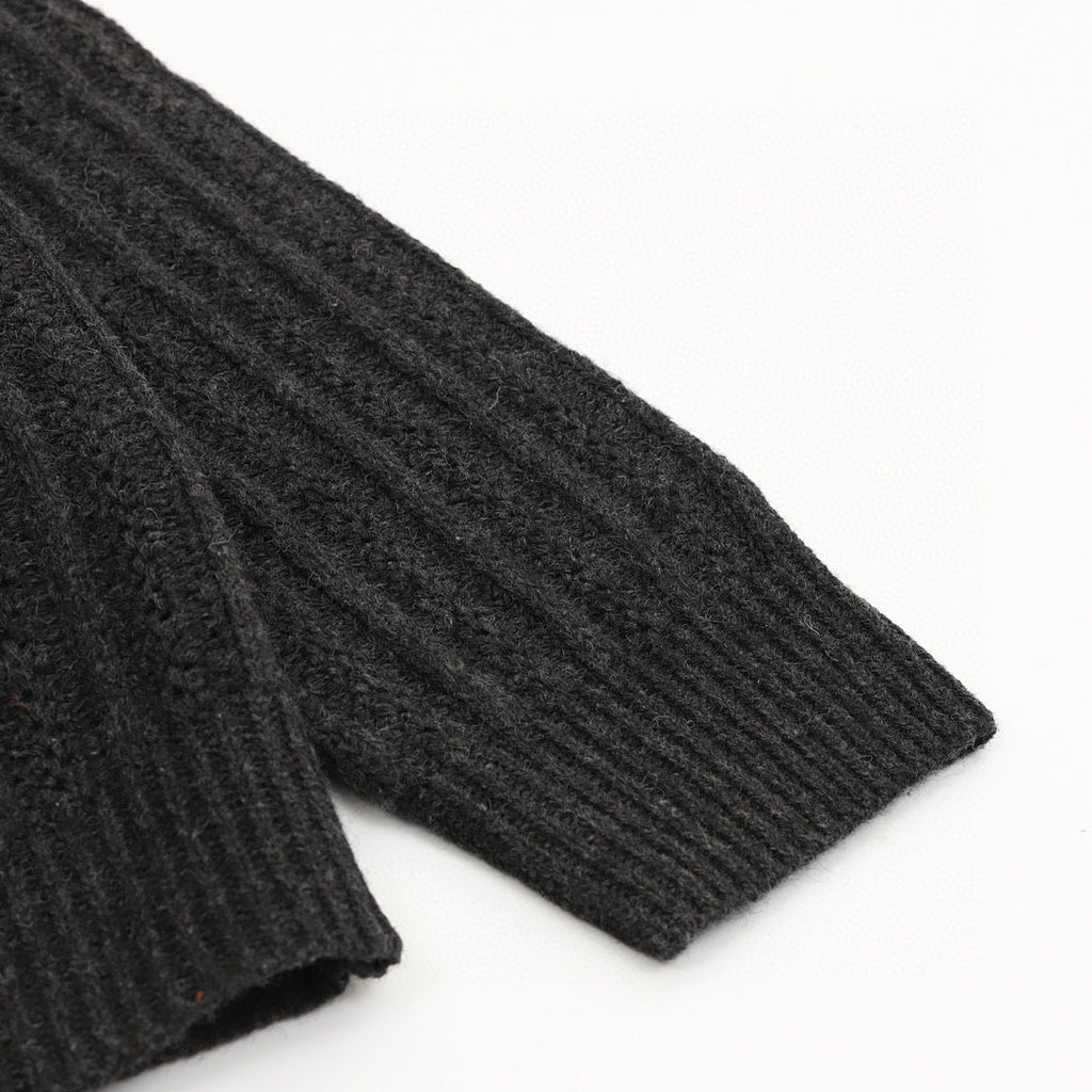Louis Vuitton Cashmere-Wool Knit Jacket – Shearling Collar