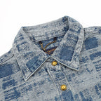 Louis Vuitton Plaid Gradient Jacquard Denim Shirt