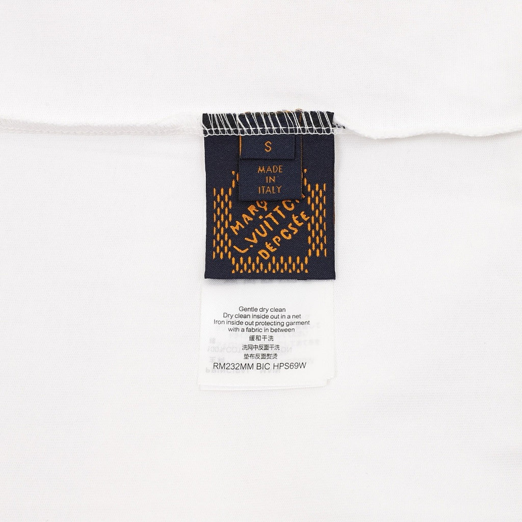 Louis Vuitton Monogram-embroidered short-sleeve top