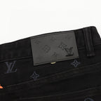Louis Vuitton Monogram Denim Jeans with Colorful Back Pocket Embroidery