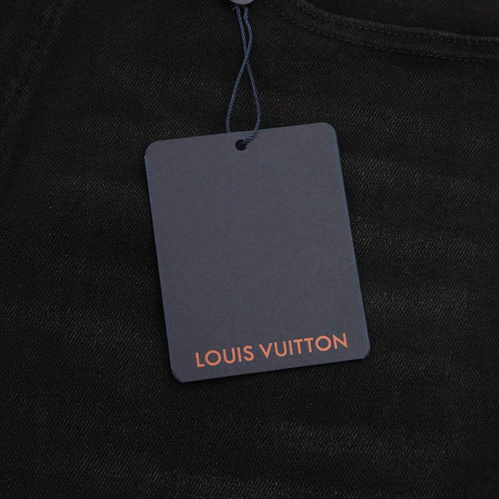 Louis Vuitton Monogram Denim Jeans with Colorful Back Pocket Embroidery