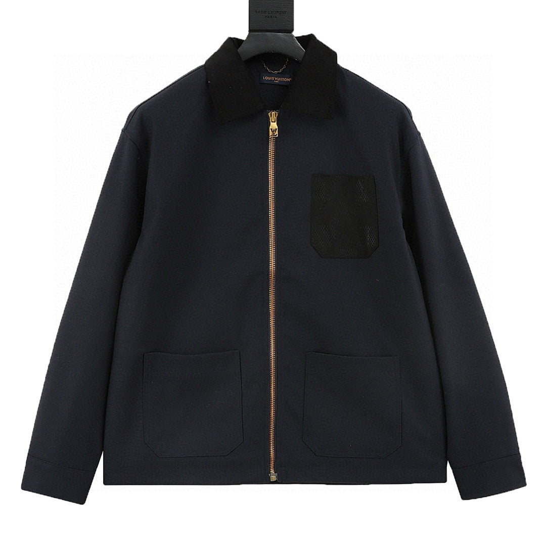 Louis Vuitton Damier Pocket Utility Jacket – Navy