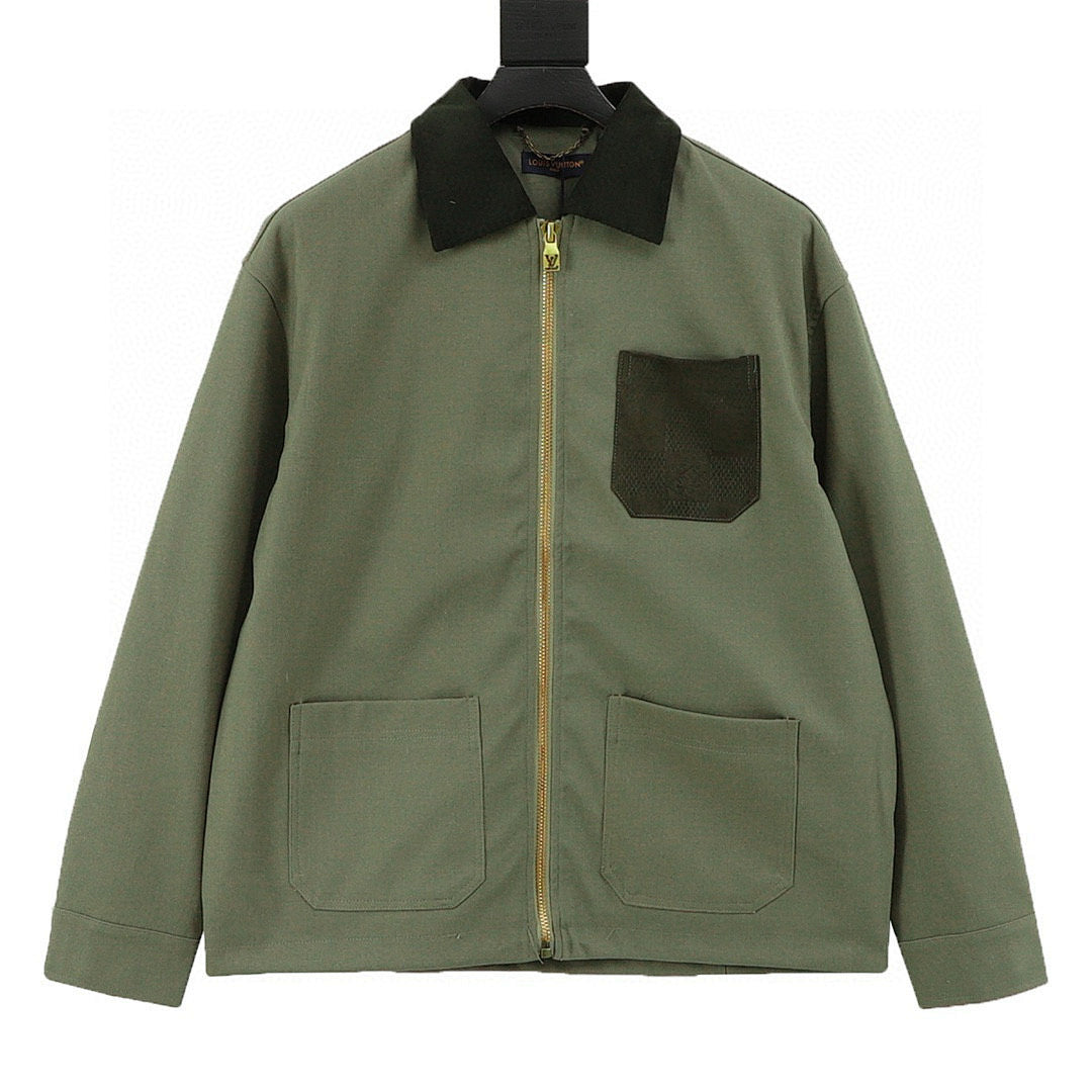 Louis Vuitton Damier Pocket Utility Jacket – Khaki Green