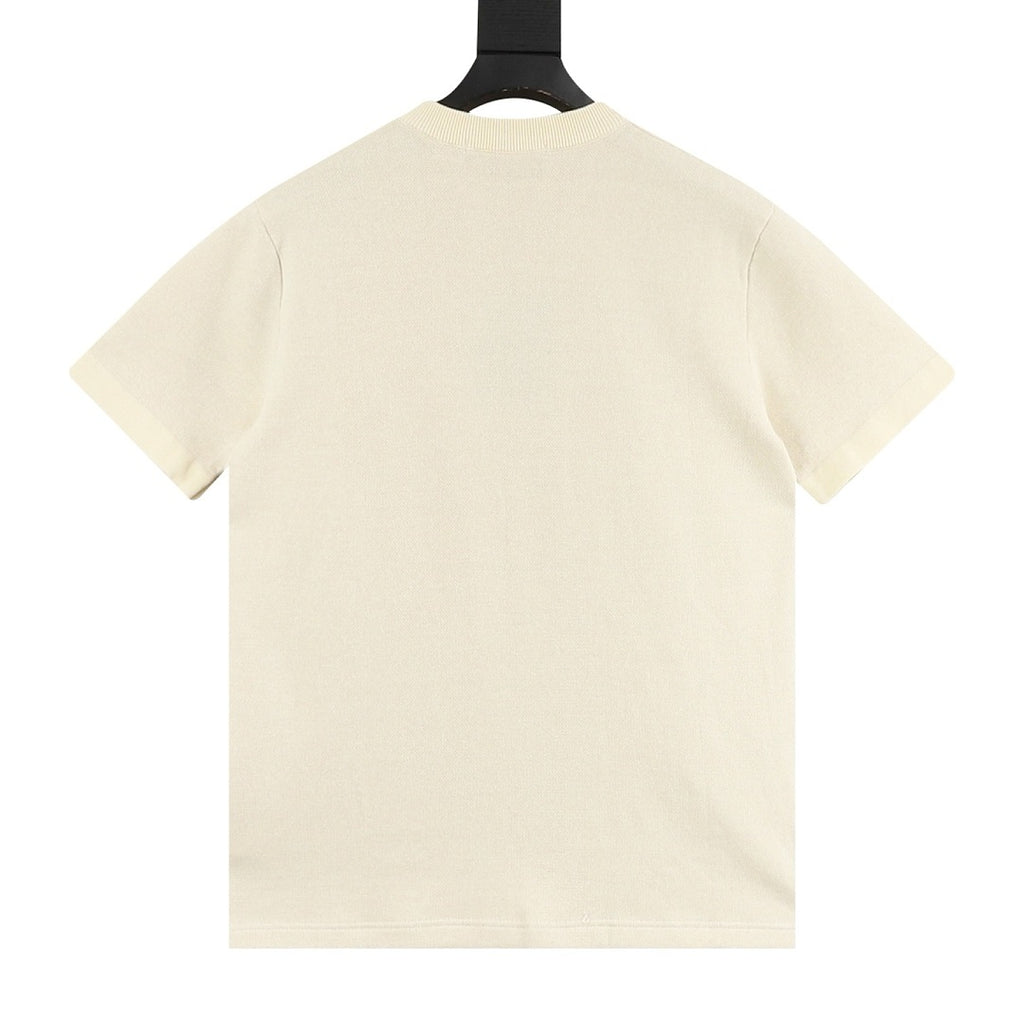 Louis Vuitton Monogram Clover Jacquard Knit Short-Sleeve Top