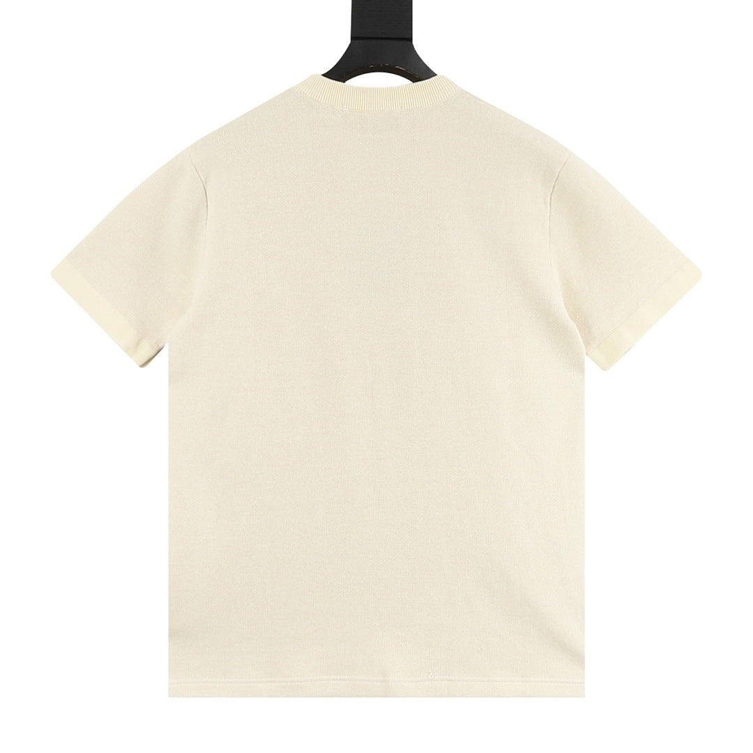 Louis Vuitton Monogram Clover Jacquard Knit Short-Sleeve Top