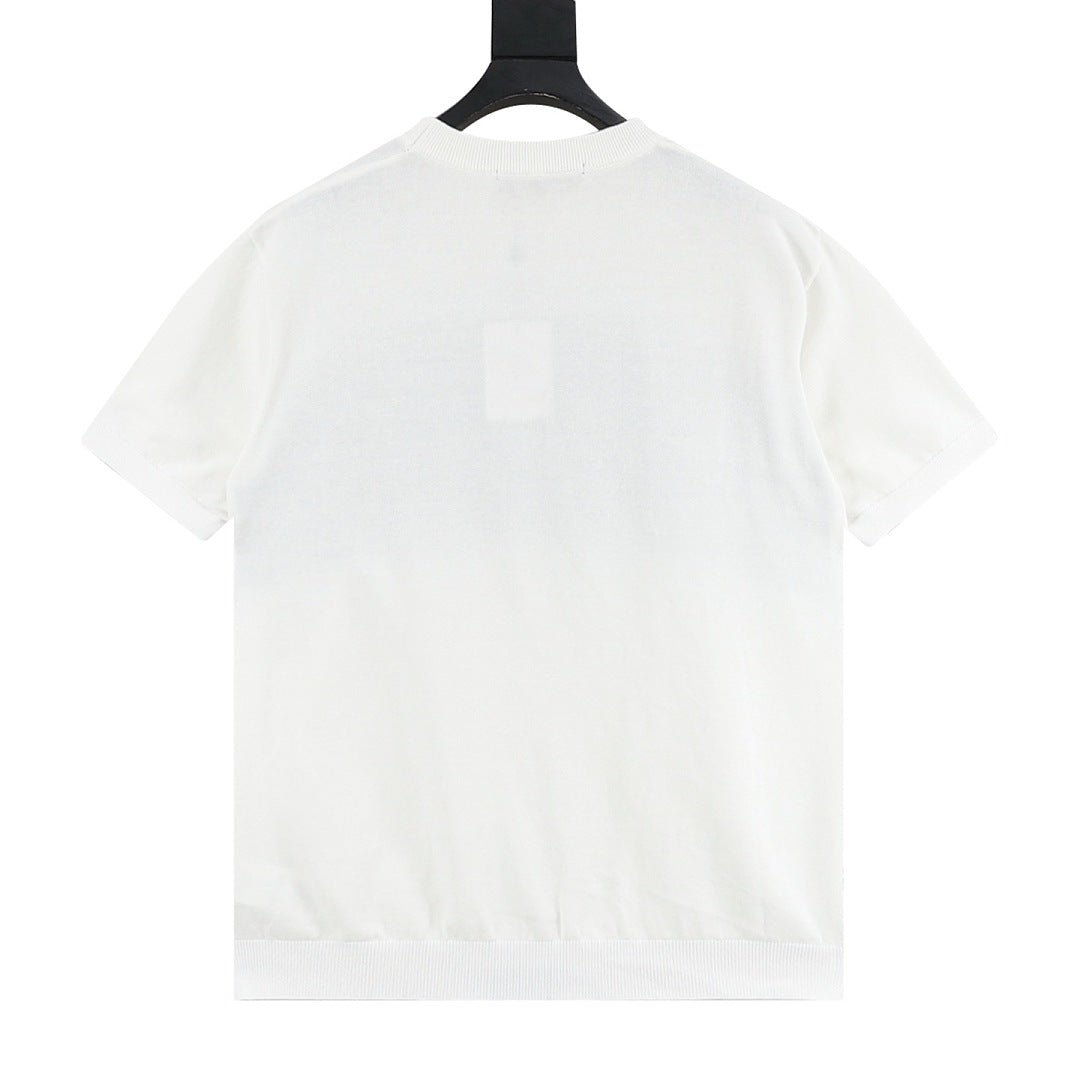 Louis Vuitton Jacquard Knit Short-Sleeve Top
