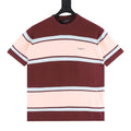 Louis Vuitton Striped Short-Sleeve Top with Embroidered Logo