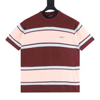 Louis Vuitton Striped Short-Sleeve Top with Embroidered Logo