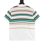 Louis Vuitton Striped Short-Sleeve Button-Front Polo Shirt