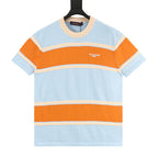 Louis Vuitton Striped Short-Sleeved T-Shirt with Embroidered Logo