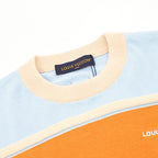 Louis Vuitton Striped Short-Sleeved T-Shirt with Embroidered Logo