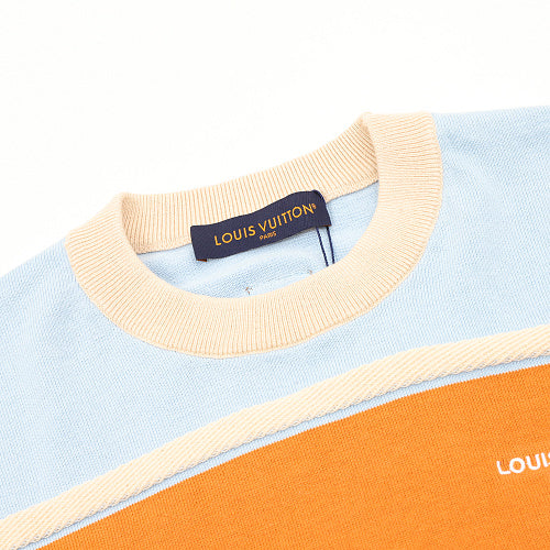 Louis Vuitton Striped Short-Sleeved T-Shirt with Embroidered Logo