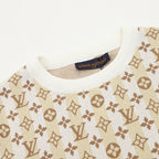 Louis Vuitton All-Over Monogram Jacquard Knit Short-Sleeve Top