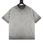 Louis Vuitton Monogram Burnished Wash Distressed Short-Sleeve