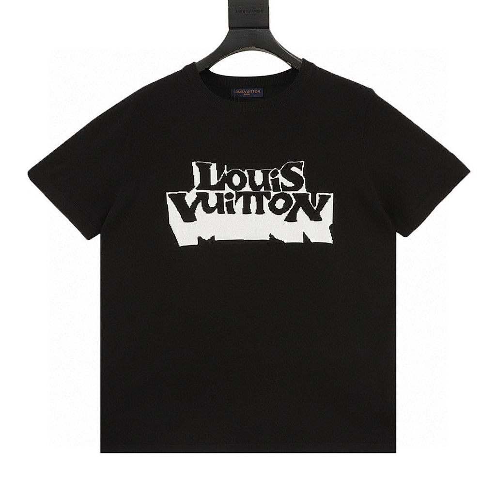 Louis Vuitton Double-Vision Letter Jacquard Knit T-Shirt