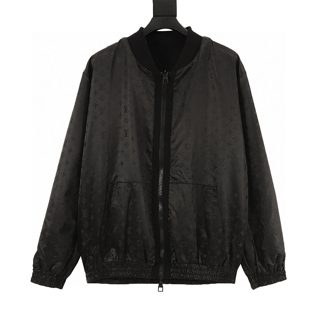 Louis Vuitton Monogram Jacquard Zip Jacket – Black