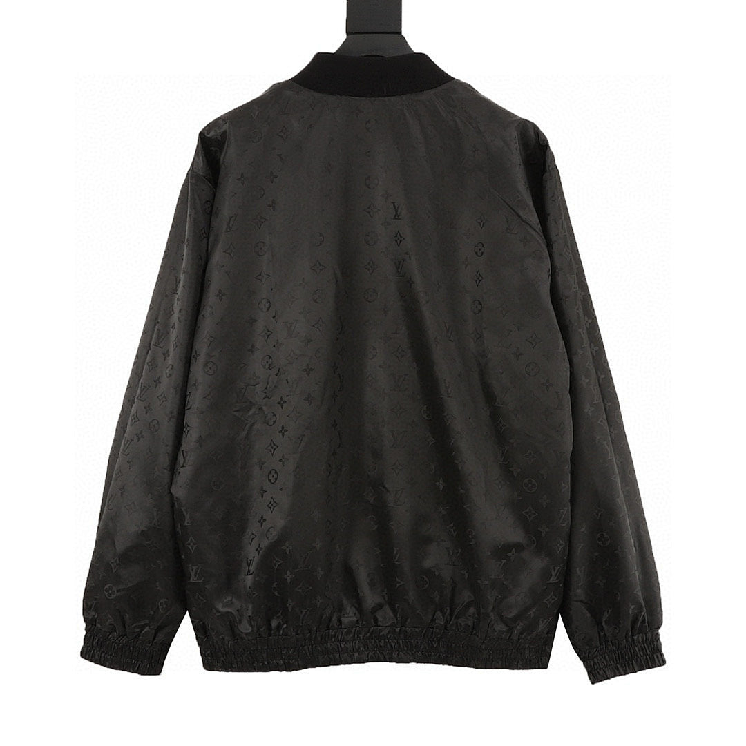 Louis Vuitton Monogram Jacquard Zip Jacket – Black