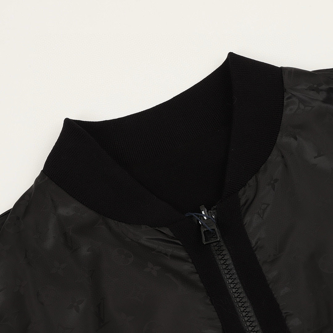 Louis Vuitton Monogram Jacquard Zip Jacket – Black