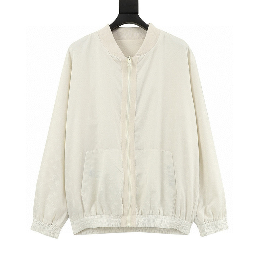 Louis Vuitton Monogram Jacquard Zip Jacket – Cream