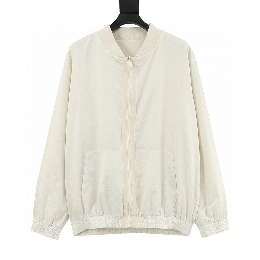 Louis Vuitton Monogram Jacquard Zip Jacket – Cream
