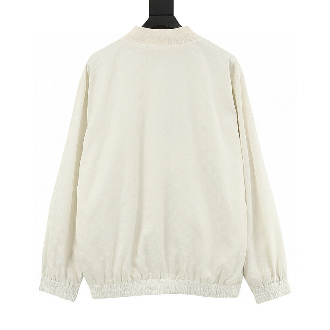 Louis Vuitton Monogram Jacquard Zip Jacket – Cream