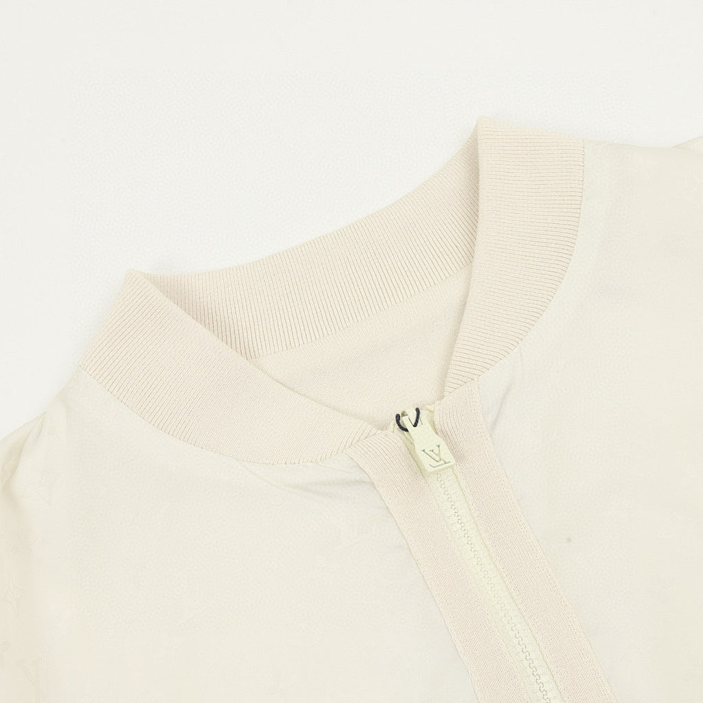 Louis Vuitton Monogram Jacquard Zip Jacket – Cream