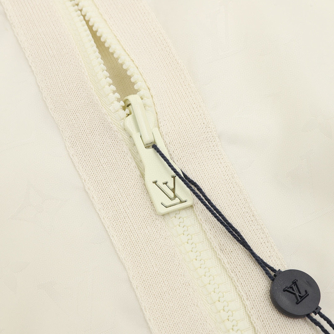 Louis Vuitton Monogram Jacquard Zip Jacket – Cream