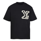 Louis Vuitton Cloud Monogram Foam-Print Short-Sleeve T-Shirt | Black | Combed Cotton