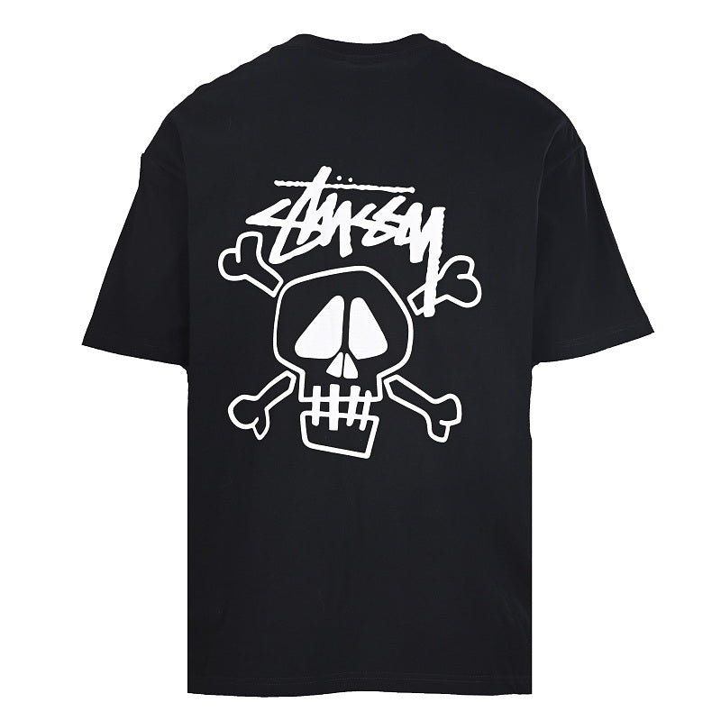 STUSSY skull print T-shirt