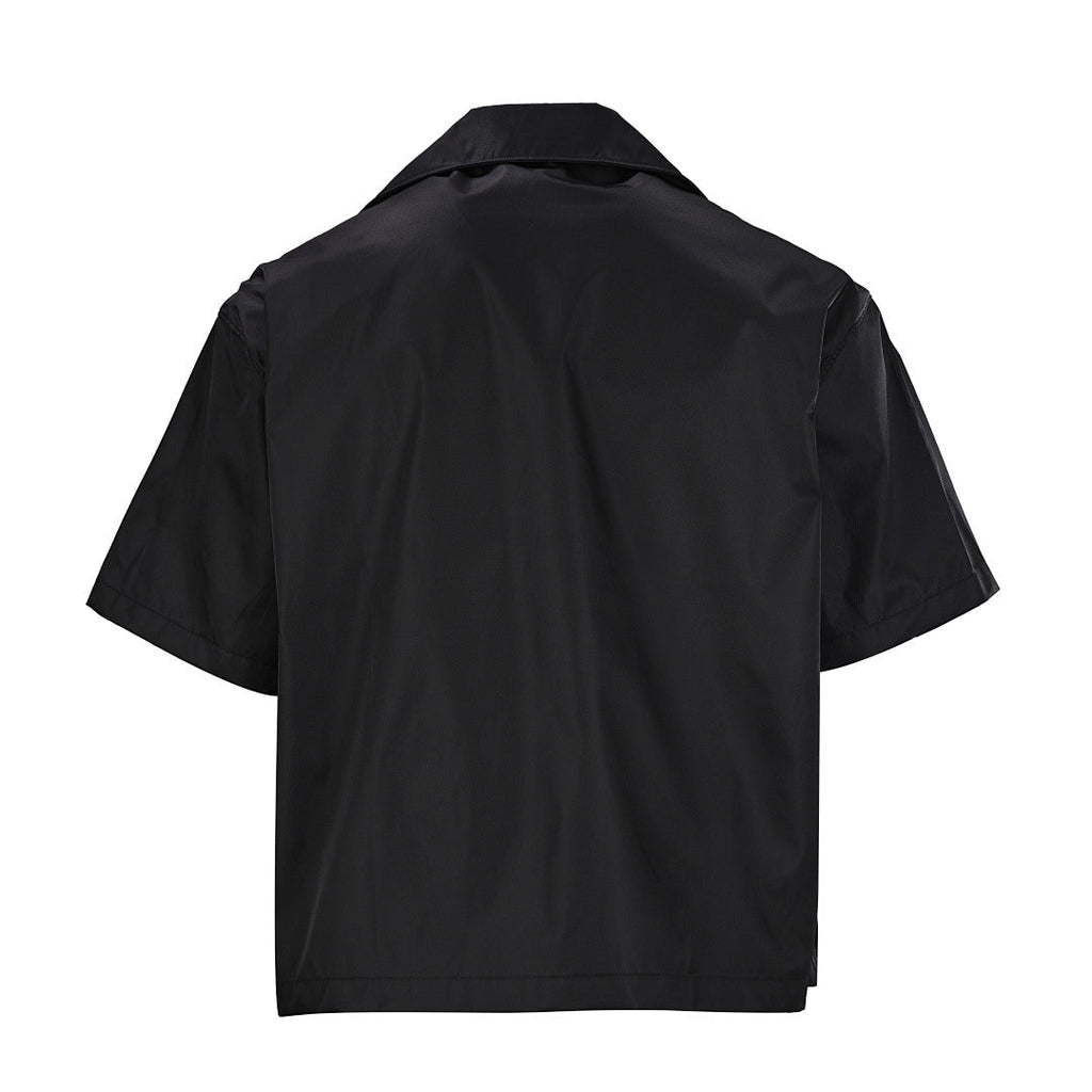 Prada 2026 Nylon Pocket Short-Sleeve Shirt S-XL