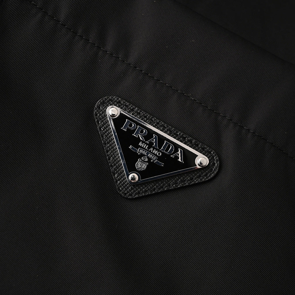 Prada 2026 Nylon Pocket Short-Sleeve Shirt S-XL
